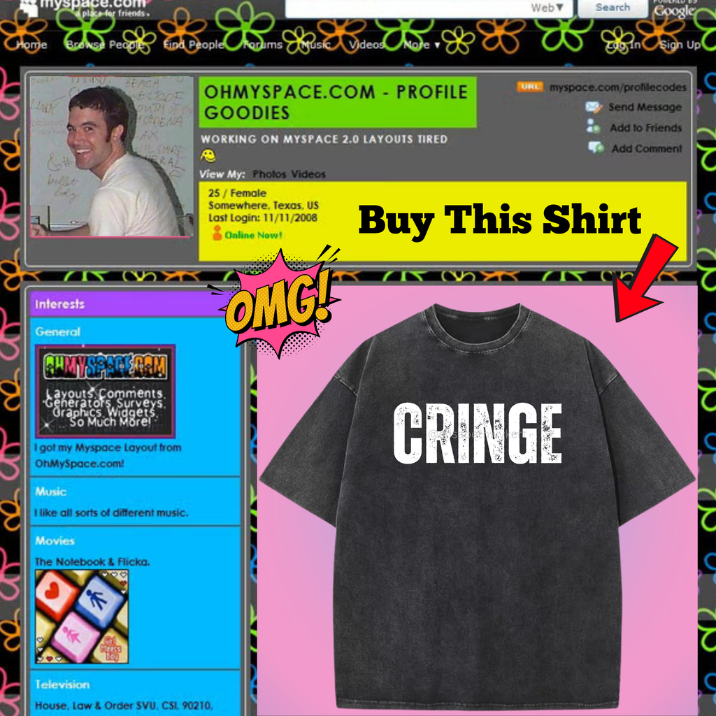 CRINGE Vintage Wash Tee